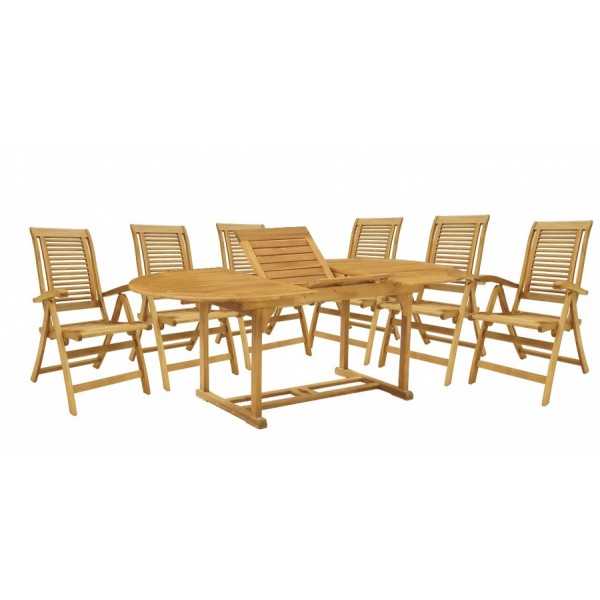 Hecht Camberet Set Masa cu 6 scaune lemn masiv HECHT - 1