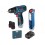 Аккумуляторная дрель-шуруповерт + Фонарь Bosch GSR 120 LI + GLI 12V-300 30 Нм 12 В